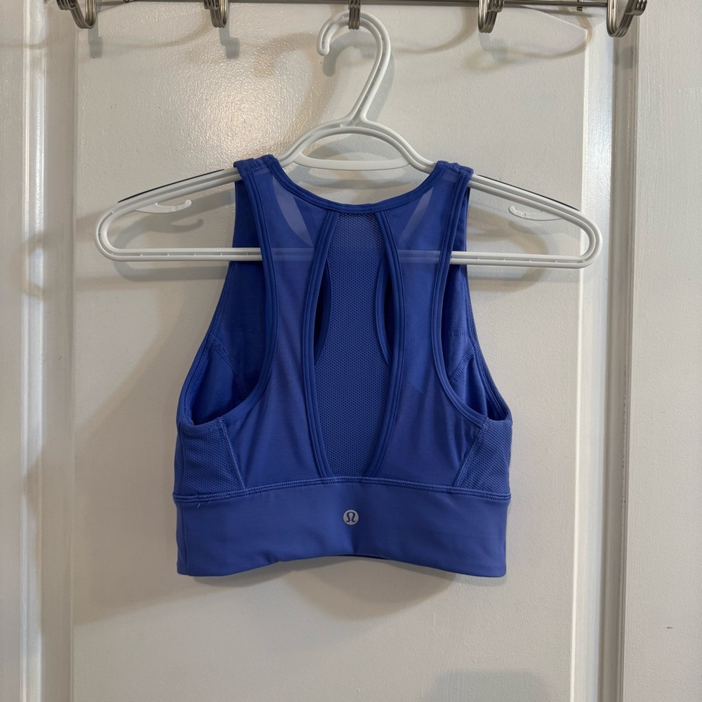 Lululemon Everlux High-Neck Train Bra Wild Indigo - Picture 2 of 15
